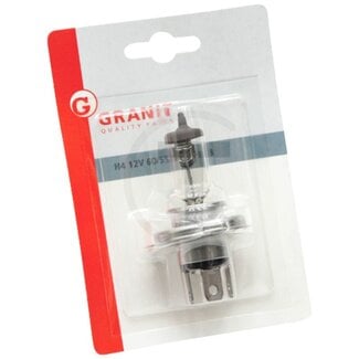 GRANIT Halogen bulb H4 12V / 60/55W, blister pack - Voltage: 12 V, Power: 60 / 55 watts, Socket: P43t