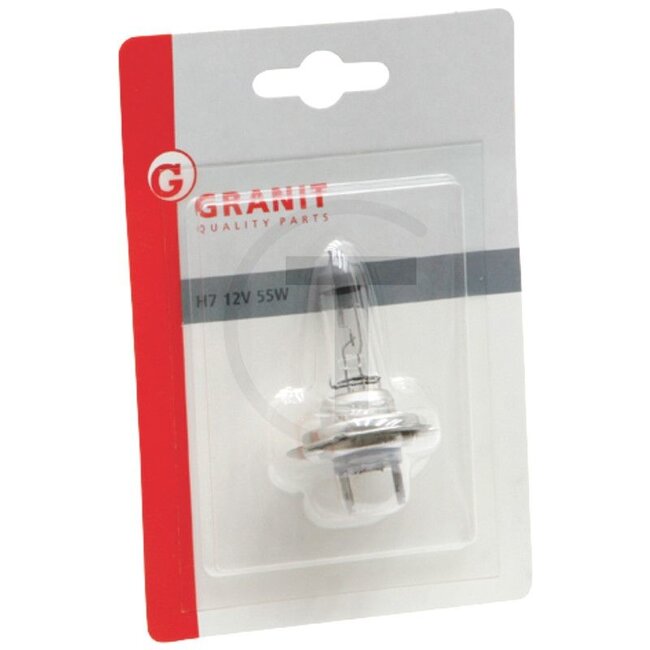 GRANIT Halogenlampe H7 12V / 55W, Blister - Spannung: 12 V, Leistung: 55 Watt, Sockel: PX26d - 41328GRNB1