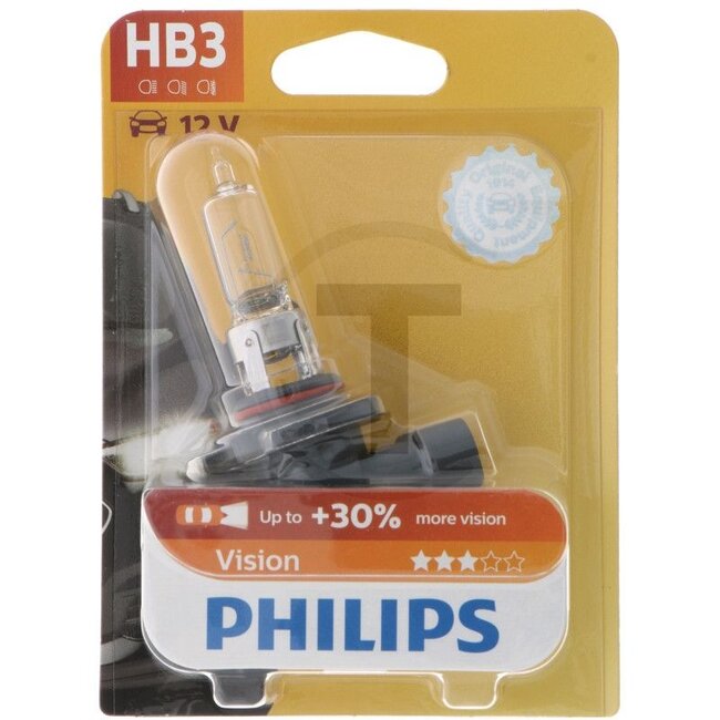Philips Halogenleuchtmittel HB3 12 V, 65 W, P20d | 9005PRB1