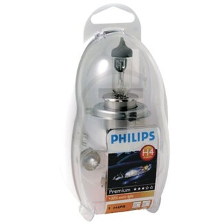 Philips Halogeenlampenset H4 12 V, 60/55 W met zekering 10 A