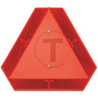 GRANIT Waarschuwingsbord langzaam verkeer kunststof 430 x 377 mm, ECE R150