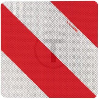 GRANIT Waarschuwingsbord eenzijdig links- en rechtswijzend 282 x 282 mm