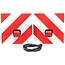 GRANIT LED warning sign set single-sided 423 x 423 mm, fully bridged wired