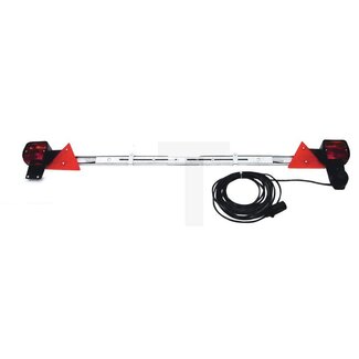 GRANIT Verlichtingsbalk 3 functies, 120 - 160 cm, kabel 7,50 m