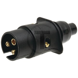 ERICH JAEGER Plug 3-pin, 6 - 24 V, 16 A, with strain relief