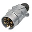 ERICH JAEGER Stecker 7-polig Aluminium Schraubanschluss 12 V, ISO 1724