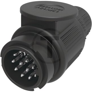 Stekker 13-polig, 12 V, 16 A, kabel-Ø 6 - 15 mm, DIN/ISO 11446