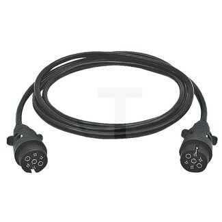 GRANIT Connecting cable - Version: 7-pin (6 x 1 / 1 x 1.5 mm²), with 2 plugs, plastic, 12 V