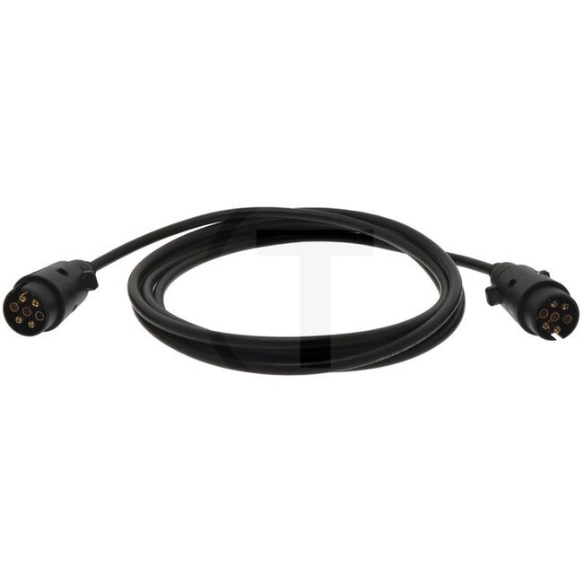 GRANIT Verlengkabel - 50743960, 14/014/090, 601042 | Uitvoering: 7-polig (6 x 1 / 1 x 1,1,5 mm²), met 2 stekkers, kunststof, 12 volt | Totale lengte: 3,5 m