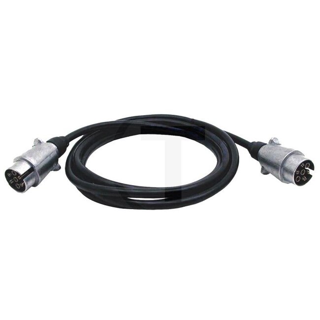 GRANIT Connecting cable - Version: 7-pin (6 x 1 / 1 x 1.5 mm²), with 2 plugs, metal, 12 V - 601044, 4.3970, 30.30.46MIT1