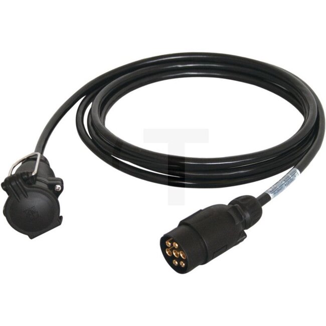 ERICH JAEGER Connecting cable - Version: With 1 7-pin plug and 1 7-pin coupling socket, plastic, 12 V - 50743975, 701015