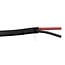 GRANIT Kabel 2 x 2,5 mm², grijs / zwart - 50 meter