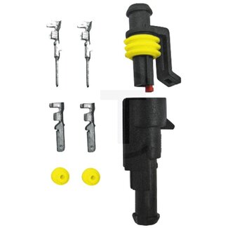 GRANIT Steckverbinder-Set 1-polig, Flachstecker und Flachsteckhülsen