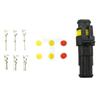 GRANIT Stekkerverbinderset 2-polig, IP 67, 24 V