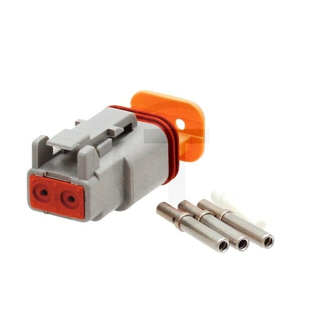 GRANIT Plug housing set German plug DT - Version: 2-pin, 0.5 mm² to 1.0 mm², with seal - 501.999.1102, 193349, 8JA201022-801