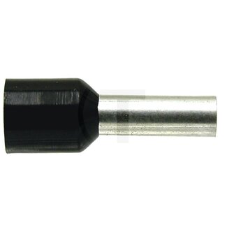GRANIT Aderendhülsen isoliert 6 mm², schwarz - 100 Stück