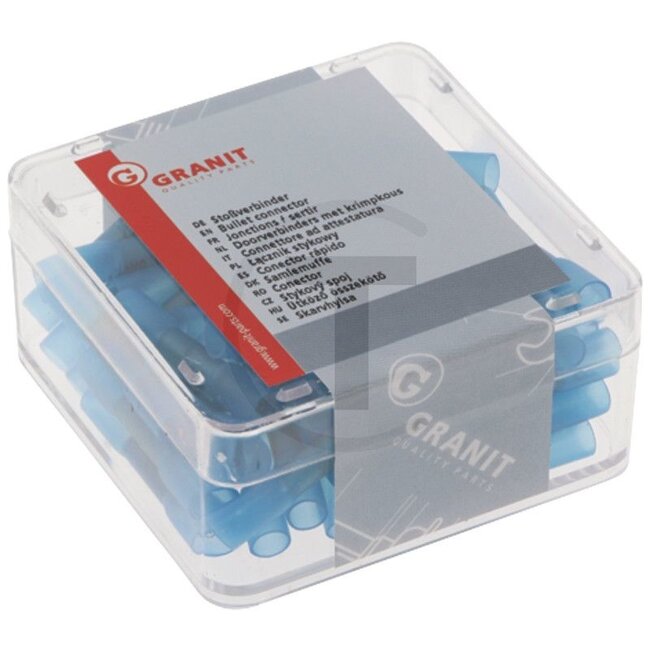 Stoßverbinder blau, für Kabel 1,5 - 2,5 mm² - 50 Stück