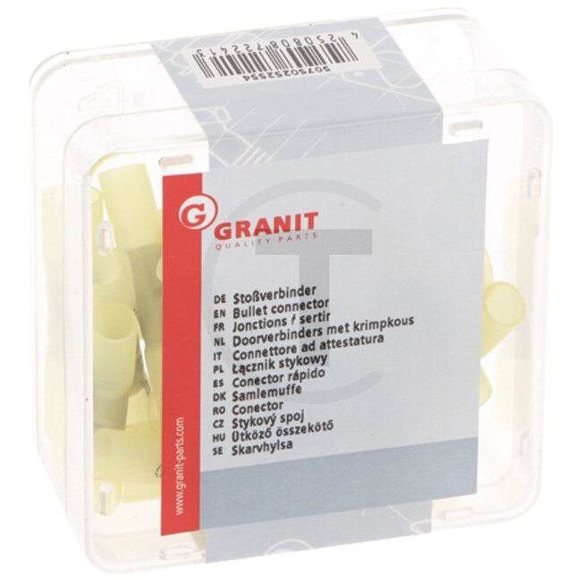 GRANIT Butt connectors yellow 3,0 - 6,0 mm² - 25 pieces - 8KW732581-003