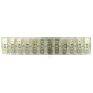GRANIT Connecting strip - Length: 28 mm, Plug width: 6,3 mm, Number of pins: 12, Plug: Flachstecker