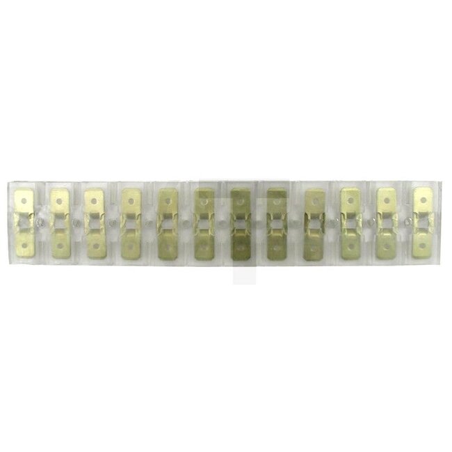 GRANIT Connecting strip - Length: 28 mm, Plug width: 6,3 mm, Number of pins: 12, Plug: Flachstecker - 190956