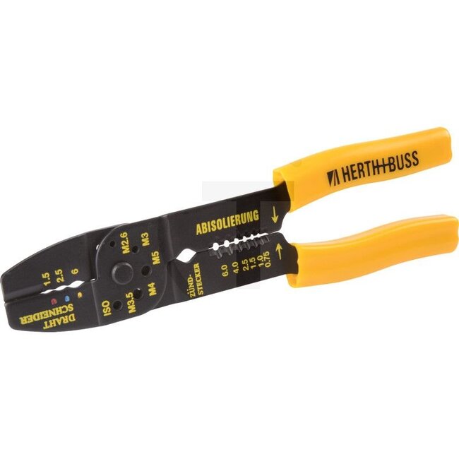 GRANIT Crimping pliers - Application: for insulated crimp connectors for cables (red, blue, yellow) - 42500L, 115.1231