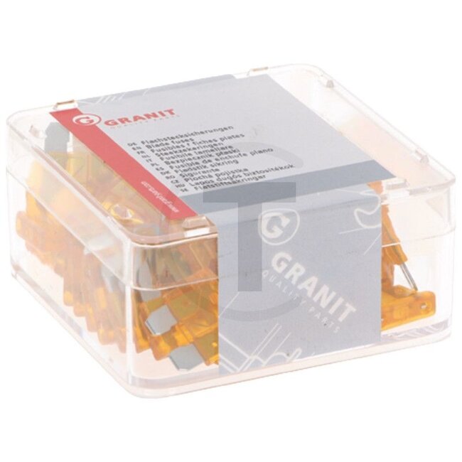 GRANIT Blade fuses, standard 32 V max. / 5 A - light brown - 50 pcs - Type: Standard, Voltage: 32 V - 55004