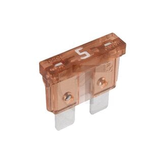 GRANIT Blade fuses, standard 32 V max. / 5 A - light brown - 50 pcs - Type: Standard, Voltage: 32 V