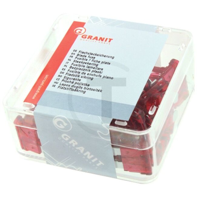 GRANIT Flachstecksicherungen Standard 10 A rot - 50 Stück | 55006