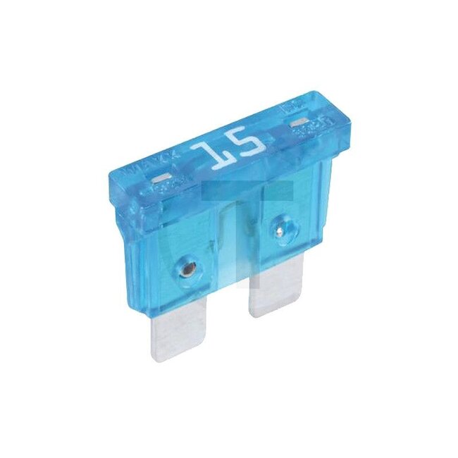 GRANIT Steekzekeringen, standaard 32 volt maximaal / 15 A - blauw - 50 stuks - 50750295415, 55007 | Bouwwijze: standaard | Spanning: 32 V | Stroom: 15 A