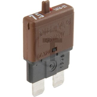 GRANIT Automatische zekering standaard 32 V, 7,5 A, bruin, met resetknop