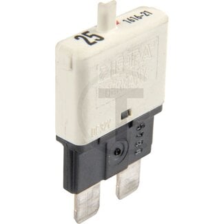 GRANIT Automatic circuit breaker, standard 32 V max. / 25 A - white - with reset button - Type: Standard