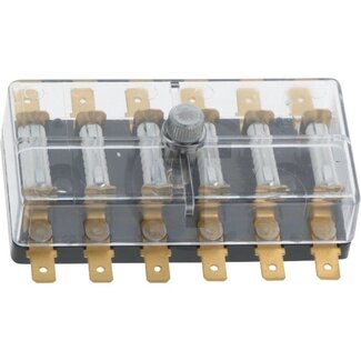 GRANIT Fuse box 6-pin - Version: With fuse; Flat plug connector