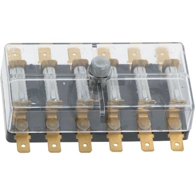 GRANIT Fuse box 6-pin - Version: With fuse; Flat plug connector - 8JD002291-141, 190773