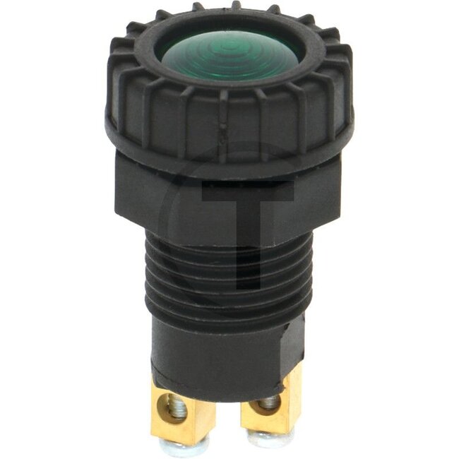 GRANIT Indicator light Green - With screw connection. Bulb: 12V 2WK / T2W