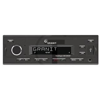 GRANIT Radio Heeslingen 200 DAB BT DAB+, bluetooth, USB, AUX-IN; verminderde inbouwdiepte
