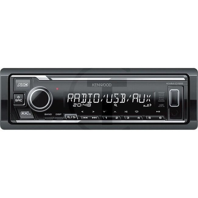 KENWOOD KMM-D125 radio Reduced installation depth, USB, front aux-in, RDS - KMM-D125