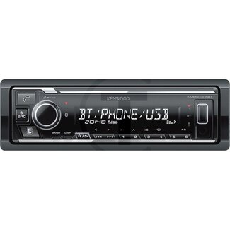 KENWOOD Radio KMM-D305BT Geringe inbouwdiepte, DAB+, Bluetooth, USB, AUX-IN aan de voorkant