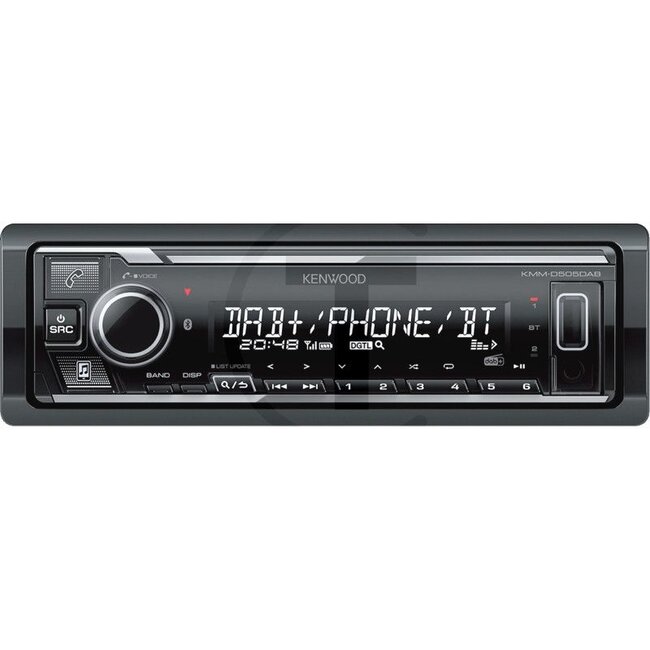 KENWOOD Radio KMM-D505DAB verringerte Einbautiefe, DAB+, Bluetooth, USB, Front AUX-IN - KMM-D505DAB