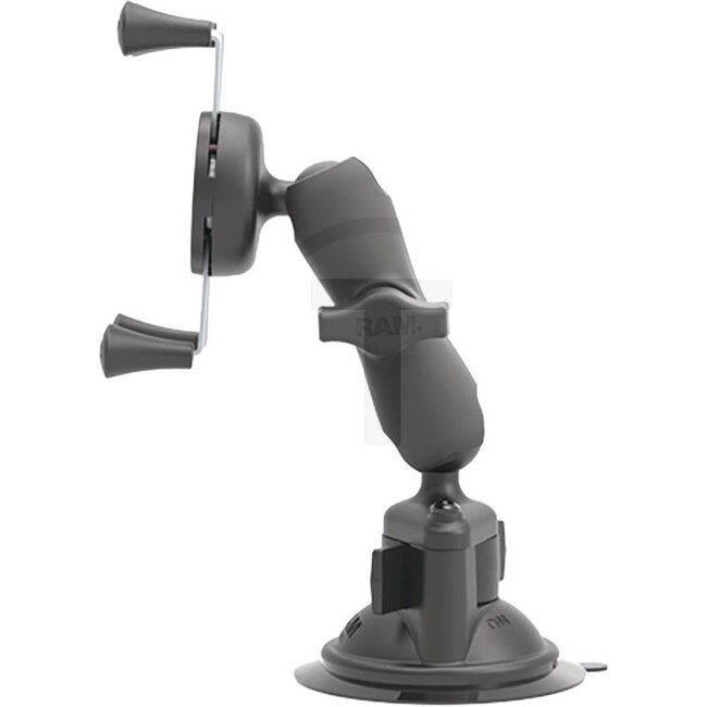 RAM MOUNTS X-Grip Halter mit Saugnapf, Verbindungsarm 90 mm, Kugel Ø 25,4 mm | RAM-B-166-UN7U