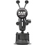 RAM MOUNTS X-Grip holder with suction cup, connecting arm 90 mm, ball Ø 25,4 mm | RAM-B-166-UN7U
