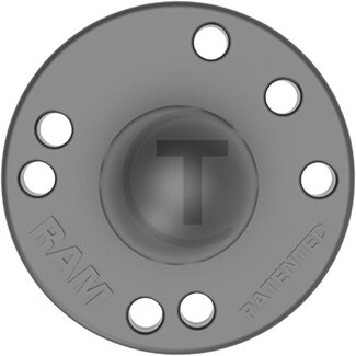 RAM MOUNTS Grundplatte rund B-Kugel Ø 25,4 mm, Boden Ø 63,5 mm, Aluminium