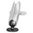 RAM MOUNTS Basisplatte - Material: Aluminium, pulverbeschichtet, Farbe: schwarz - RAM-202U