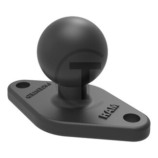 RAM MOUNTS Base plate Diamond B-ball Ø 25,4 mm, 61,7 x 33,3 mm, aluminium