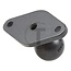 RAM MOUNTS Grundplatte Diamond B-Kugel Ø 25,4 mm, 61,7 x 33,3 mm, Aluminium | 7729703021, RAM-B-238U