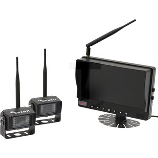 GRANIT Videosystem 9 Zoll, 12 / 24 V, inklusive 2 Kameras