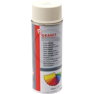 GRANIT Acryl verfspray New Holland wit - 400 ml spuitbus