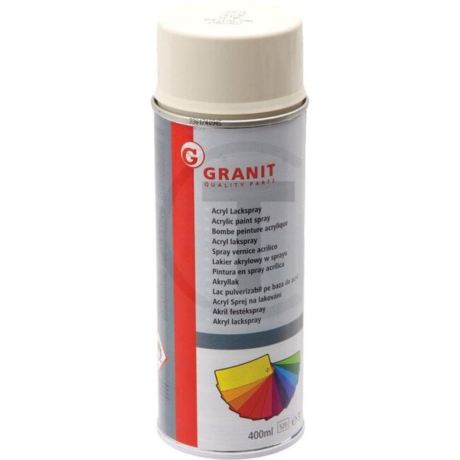 GRANIT Agricultural machinery paint New Holland white - 400 ml spray can - 14404173140