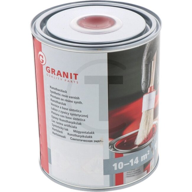 GRANIT Verf Strautmann rood - 1 liter blik