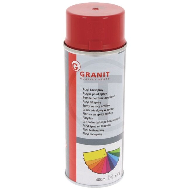 GRANIT Welger rood Acryl verfspray - 400 ml spuitbus - 27077013