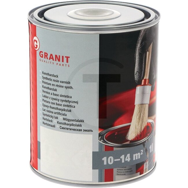 GRANIT Schlepperlack Case IH silber metallic - 1 l Dose - 270120410